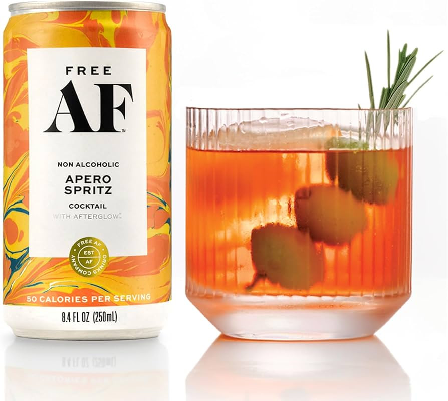 FREE AF Non-Alcoholic Apero Spritz | Ready to Drink Mocktail | Low Calories & Sugar | Refreshing ... | Amazon (US)