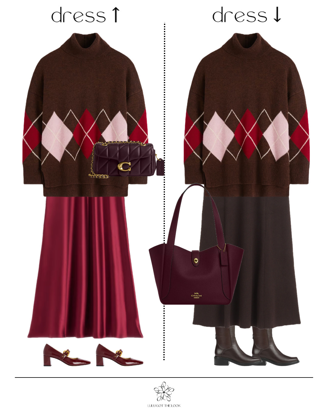 Dress up or down: burgundy 

 #LTKootd #LTKSeasonal #LTKU
