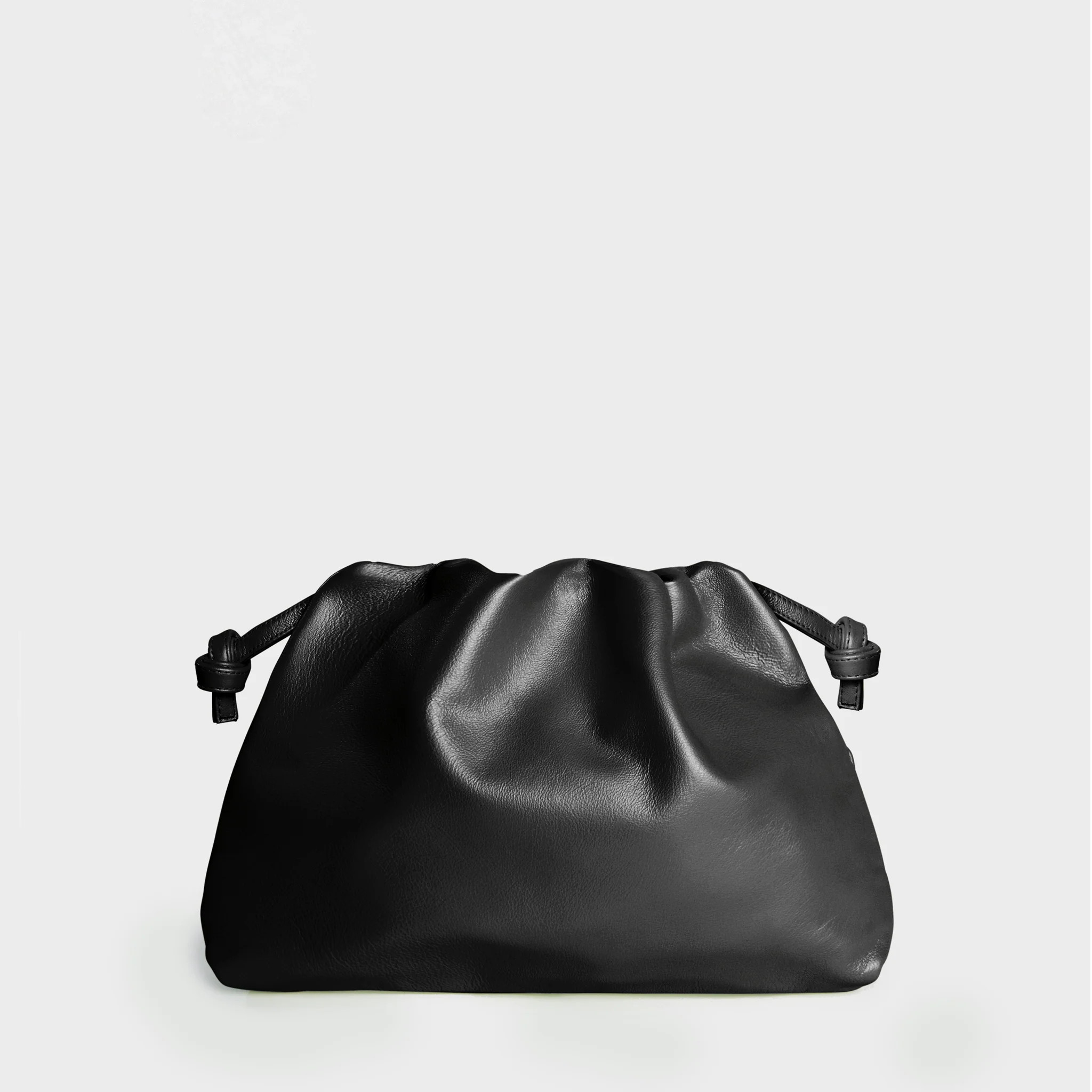 Monica- Clutch- Bag- Italian Leather- Black | LEMIZ | LEMIZ