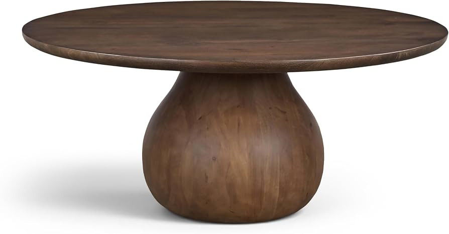 Meridian Furniture 77012Brown-CT Canyon Collection Art Deco Coffee Table with Rich Finish, Solid ... | Amazon (US)