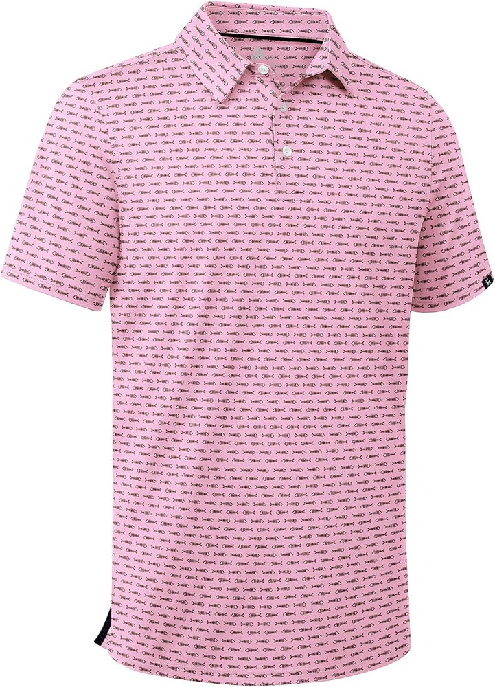 SWISSWELL Mens Golf Shirt Short Sleeve Moisture Wicking Print Polo Shirts for Men Performance Col... | Amazon (US)