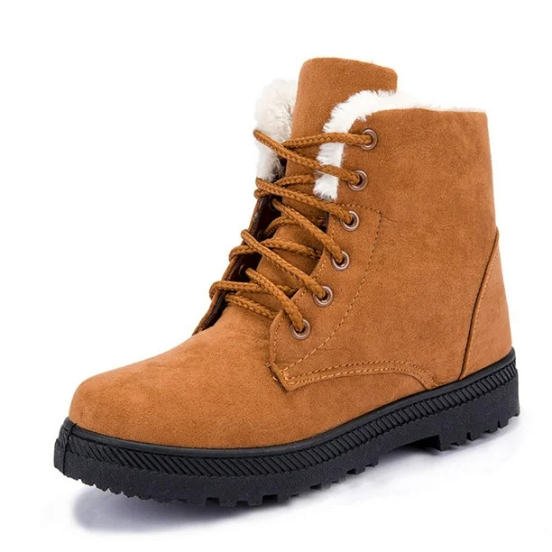 Winter Snow Boots for Women Comfortable Outdoor Anti-Slip Ankle Boots | Walmart (US)