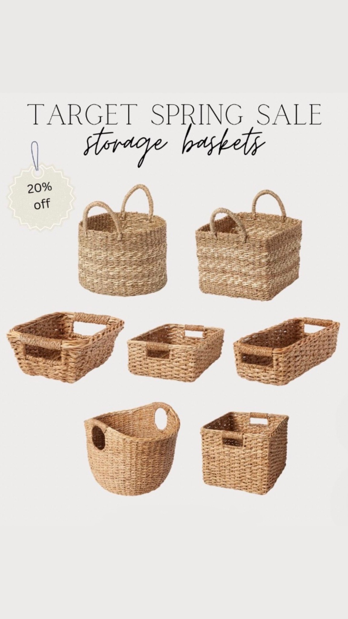 Bright room storage baskets on sale 20% off! Perfect for toy storage, linens, pantry, etc. 

These are so nice to have for organization and aesthetically pleasing! 

#LTKHome #LTKSaleAlert #LTKSeasonal