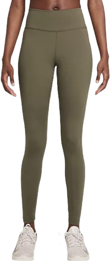 Nike One Tight Fit Mid Rise Full Length Leggings Olive Green (DD0252-222) | Amazon (US)