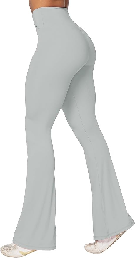 Sunzel Flare Leggings, Crossover Yoga Pants with Tummy Control, High-Waisted and Wide Leg | Amazon (US)