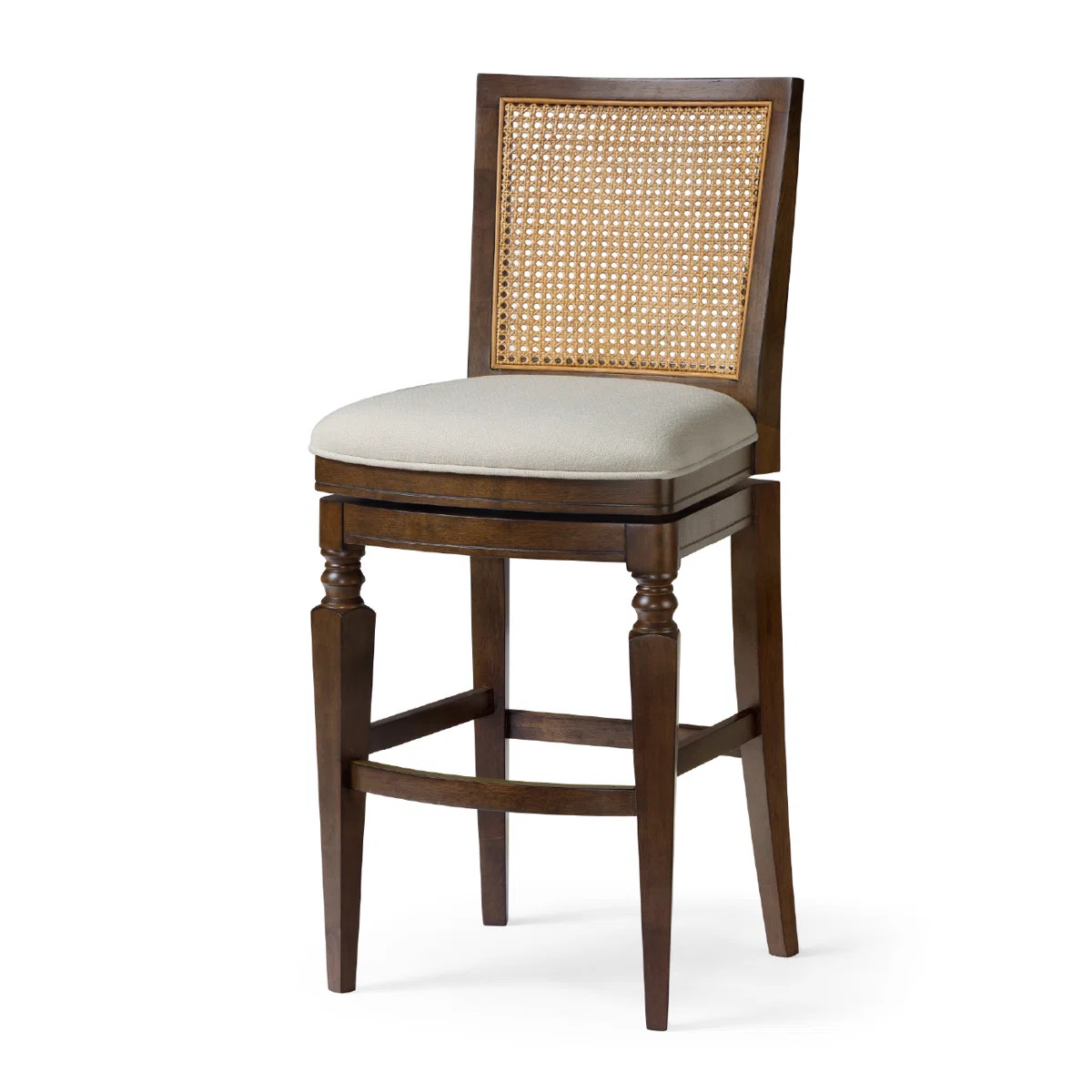 Maven Lane Sonoma Swivel Stool With Fabric Upholstery | Wayfair North America