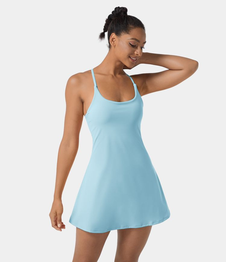 Women’s Everyday Cloudful™ Air Fabric Backless 2-in-1 Cool Touch Activity Dress-Euphoria Air ... | HALARA