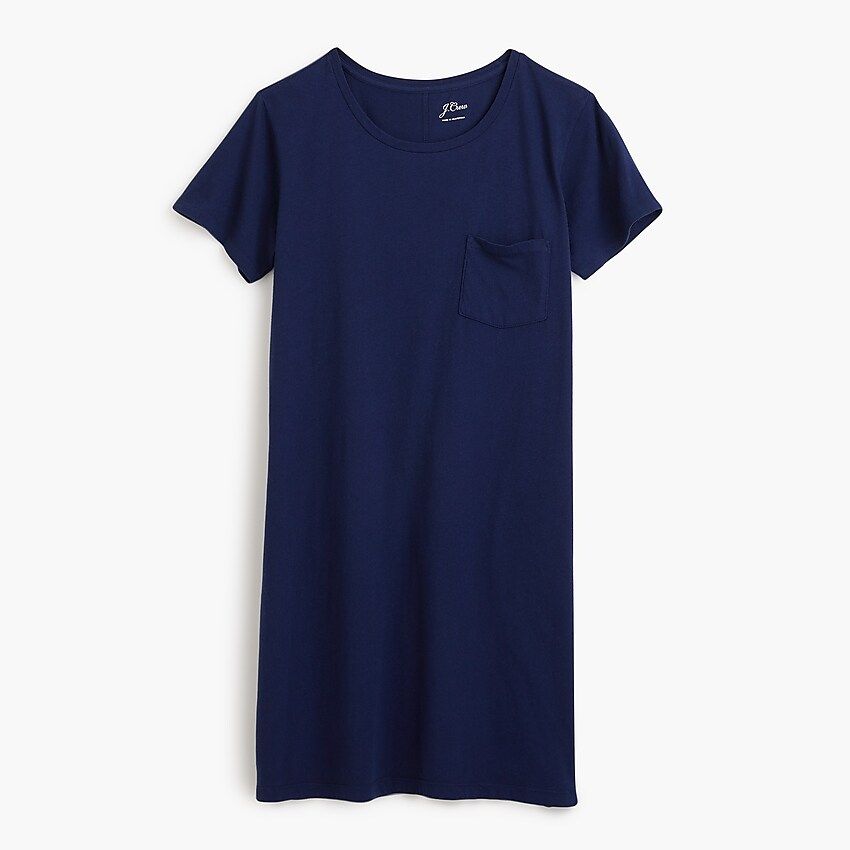 Garment-dyed pocket T-shirt dress | J.Crew US