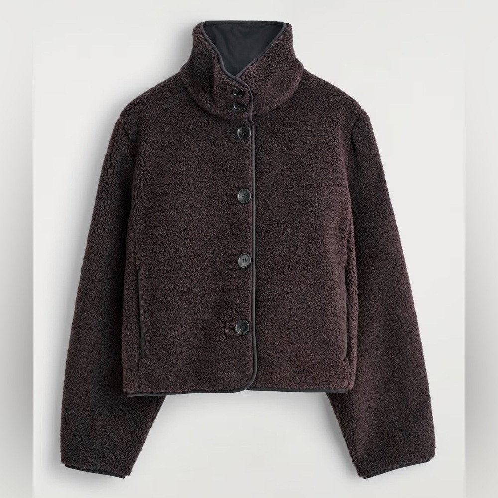 COS Funnel-Neck Teddy Jacket NWT | Poshmark