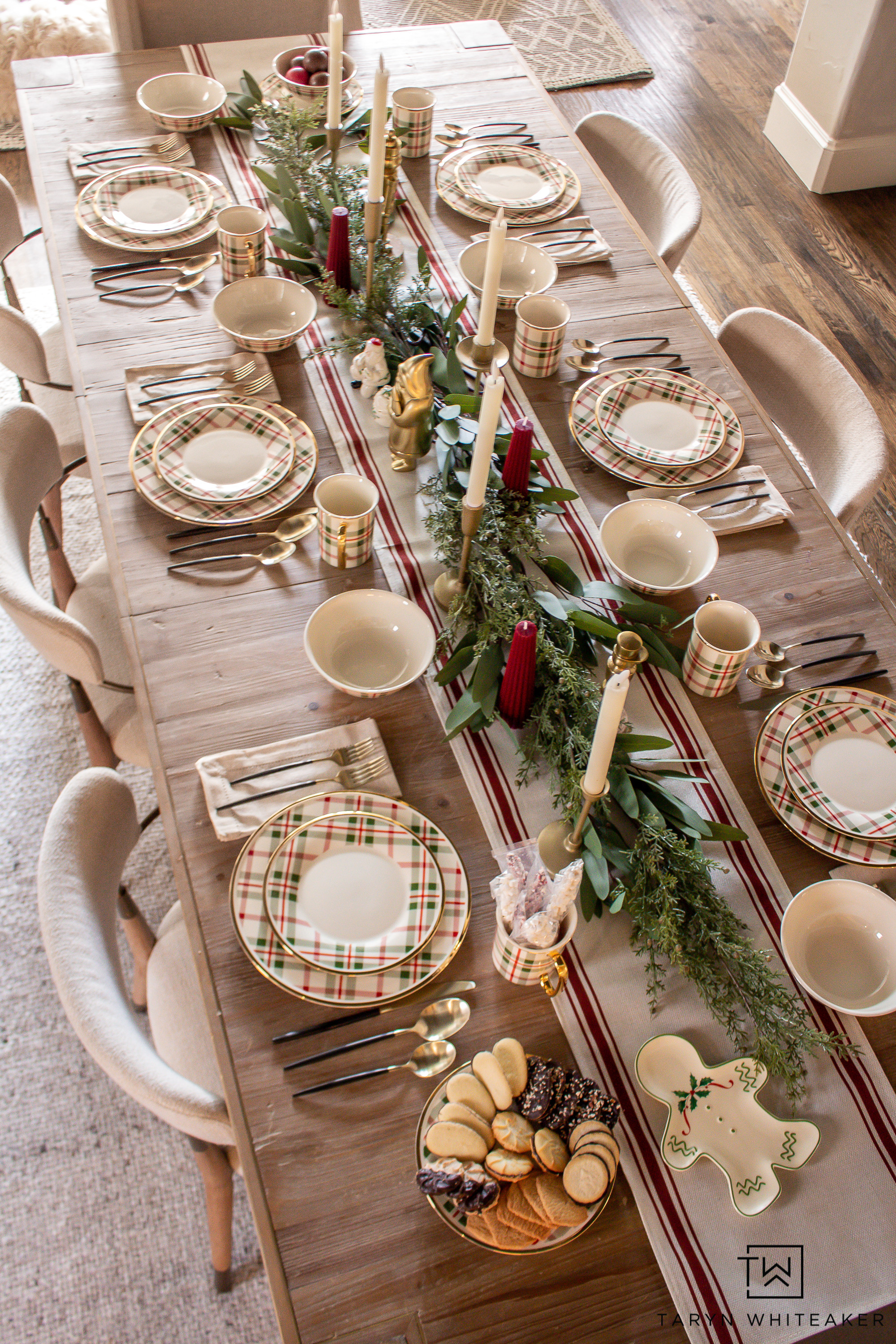 Bringing a classic Christmas look to the table with layered plaid plates, fresh greenery, and simple gold accents. This setup feels cozy, traditional, and easy to recreate for any holiday gathering. Everything is linked for quick sourcing.

christmas tablescape, holiday table decor, plaid plates, christmas dinner ideas, holiday hosting, festive tablescape, table setting ideas, classic christmas decor


#LTKHome #LTKHoliday #LTKSeasonal