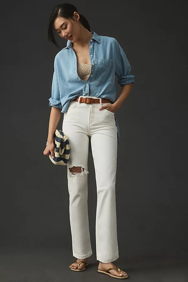 Sarah High-Rise Straight-Leg Jeans | Anthropologie (US)