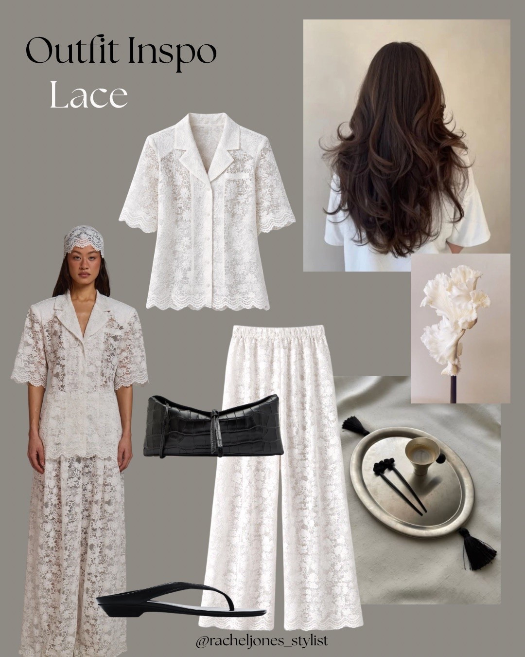 One of my favourite brands and my current goto for texture is lace. If you’re in your bridal era this is also stunning.