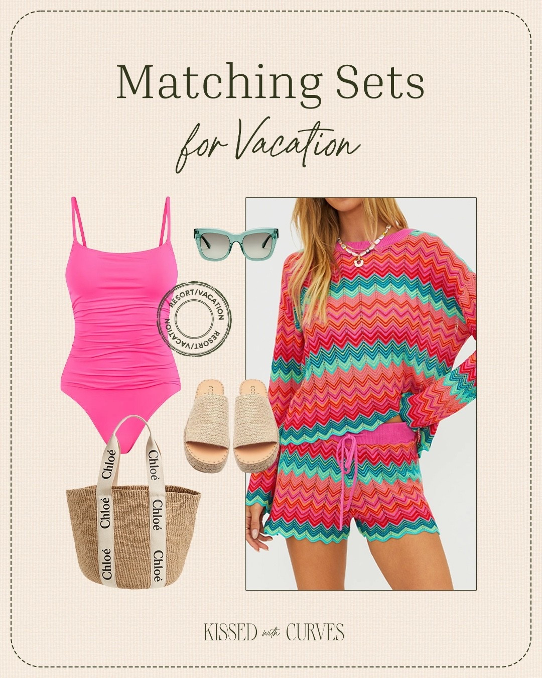 What to Wear on Vacation: Matching Sets!

This crochet matching set makes such a cute outfit for vacation and doubles as a swim coverup too. I have this set in a different color combo and it’s super comfortable and flattering and the bright colors are so fun for resort wear. Wear it over your swimsuit, throw on a pair of sandals and sunglasses and grab your favorite straw tote bag and you’ll be ready for the pool or beach! 

Vacation outfits beach, spring outfits 2026, summer outfits, resort wearr

#LTKSwim #LTKMidsize #LTKOver40