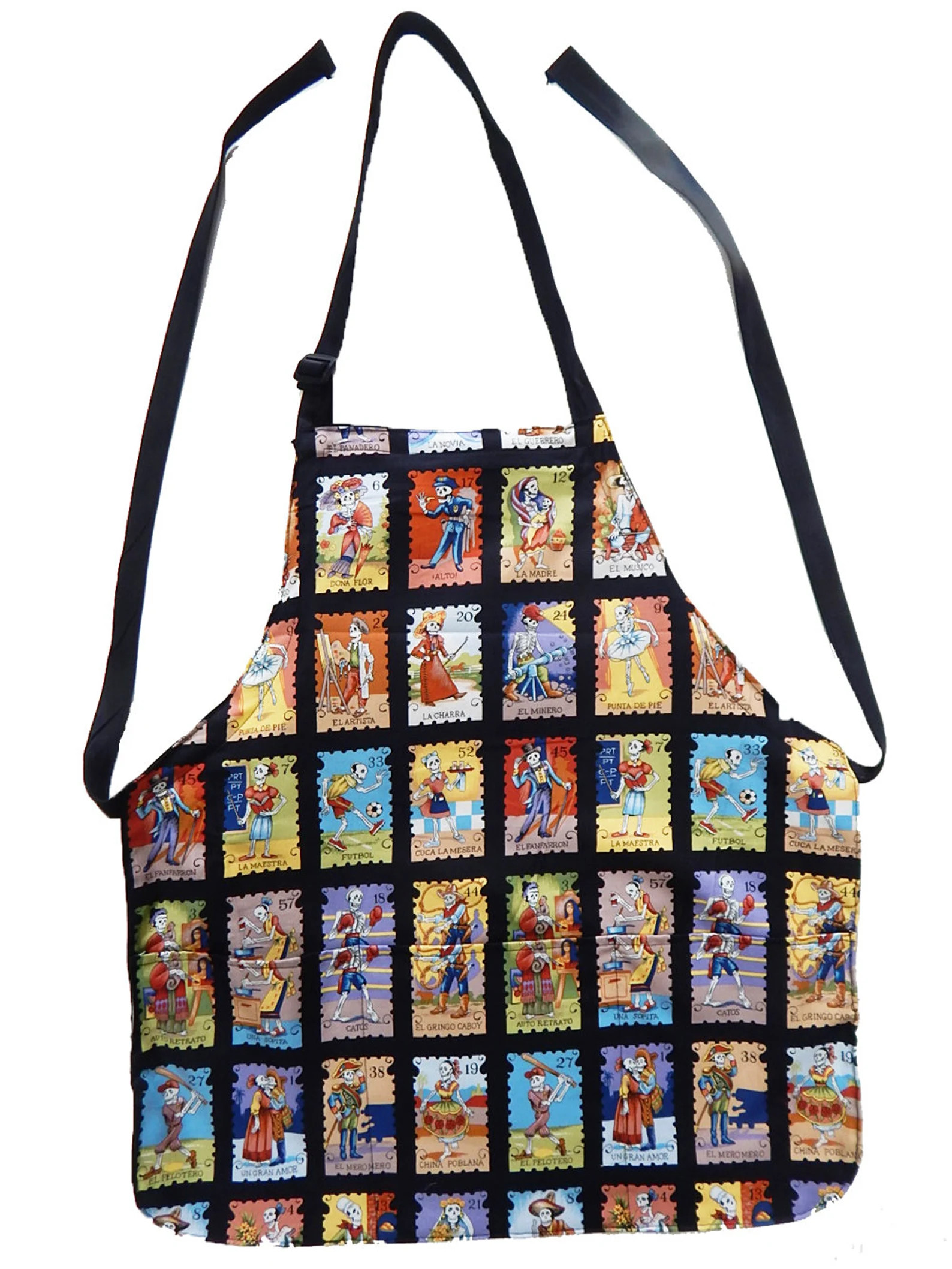 US Handmande Apron With  Cartas Loteria Pattern | Etsy | Etsy (US)