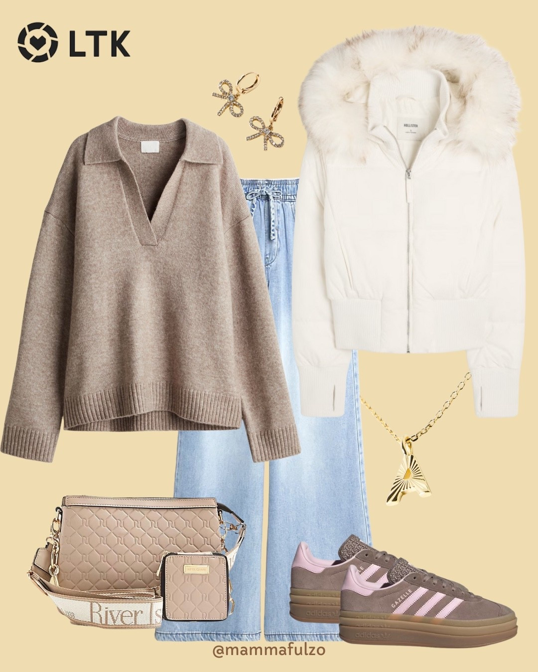 Casual Autumnal Vibes 🍁🍂


Hollister coat, collared knitwear, knitwear, river island bags, adidas platform gazelle, adidas footwear, platform trainers, taupes, neutral outfit, autumn outfit, a/w fashion, autumn outfit inspiration. 

#LTKuk #LTKFashionMonth #LTKautumn