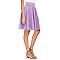 Urban CoCo Women's Basic Midi Skirt Versatile Stretchy Flared Casual High Waisted Skirt | Amazon (US)