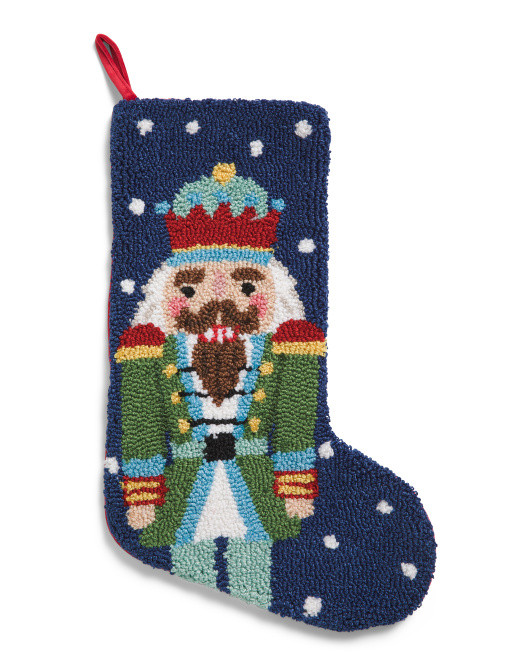 12x20 Nutcracker Hooked Stocking | Garlands & Trimmings | Marshalls | Marshalls