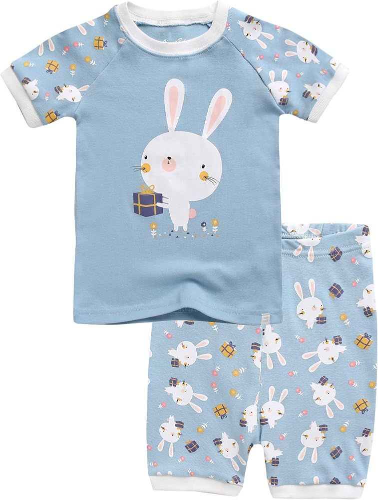 12M-8 Toddler Kids Girls Boys Cotton 100% Short Sleepwear Pajamas Pjs Set Shark Dino Car 2pcs Set | Amazon (CA)