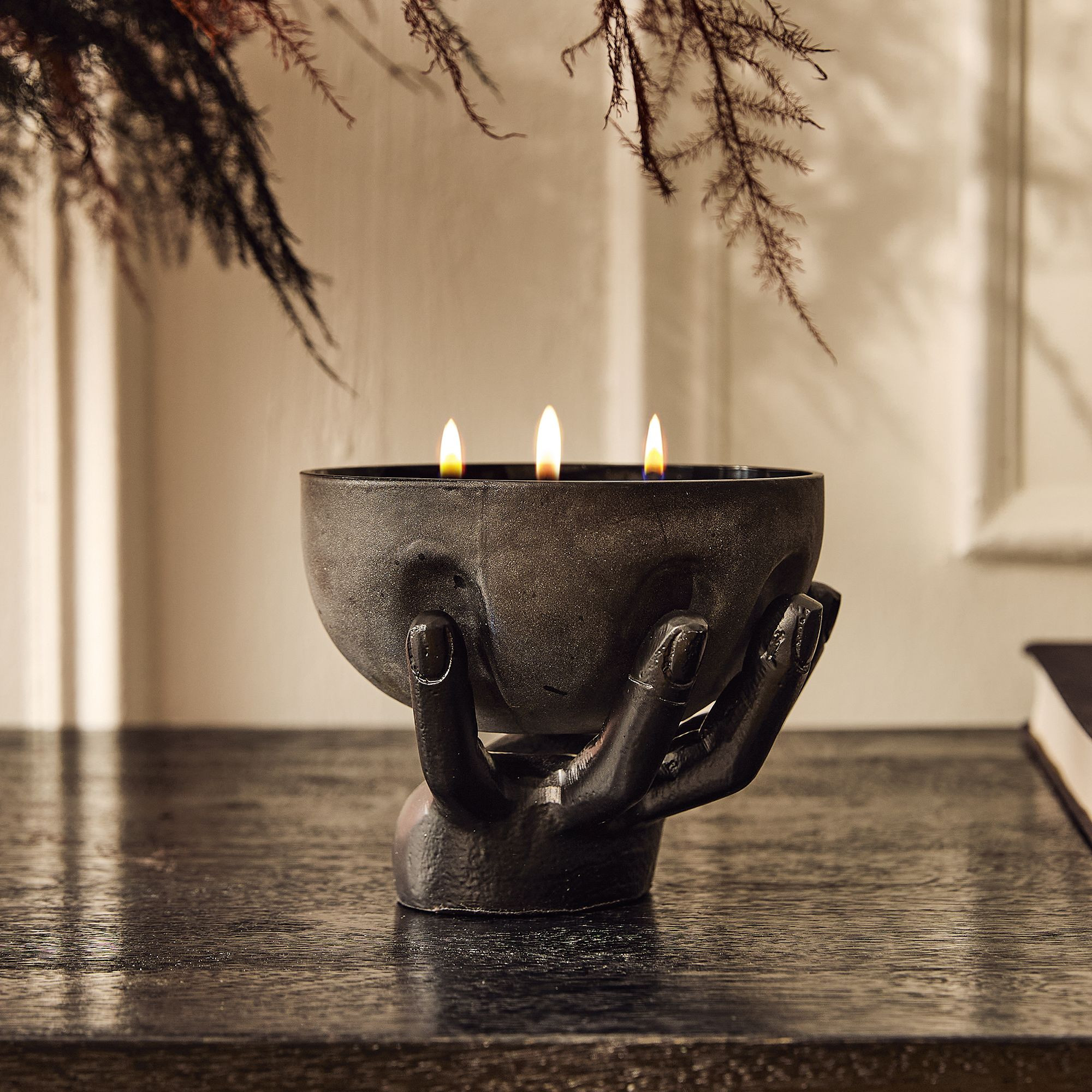 Spooky Hand Filled Glass Candles | West Elm (US)