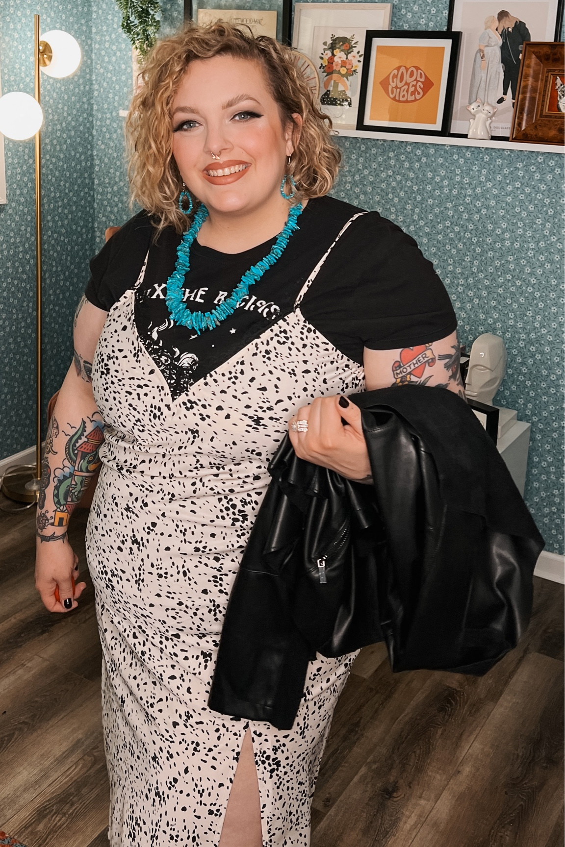 Slip dress and a graphic tee, the perfect combo 🖤

#LTKcurves #LTKstyletip #LTKunder50