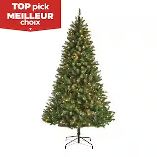 NOMA Pre-Lit Dresden Christmas Tree with Tree Stand, 450 Colour-Changing LED Lights, 7-ft#151-856... | Canadian Tire
