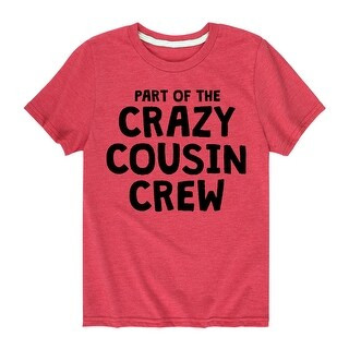 Part of The Crazy Cousing Crew - Toddler Short Sleeve Tee (Heather Red - 3T) | Bed Bath & Beyond