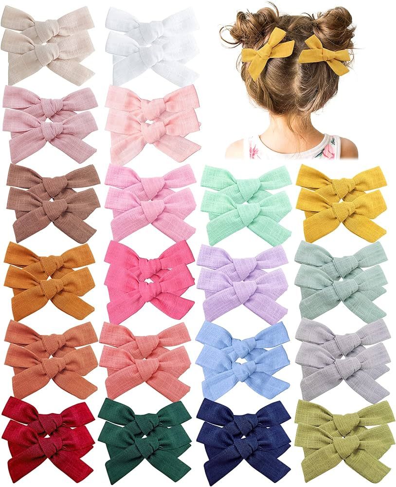 Prohouse 40 Pieces Baby Girls Hair Bows Clips Hair Barrettes Accessory for Babies Infant Toddlers... | Amazon (US)