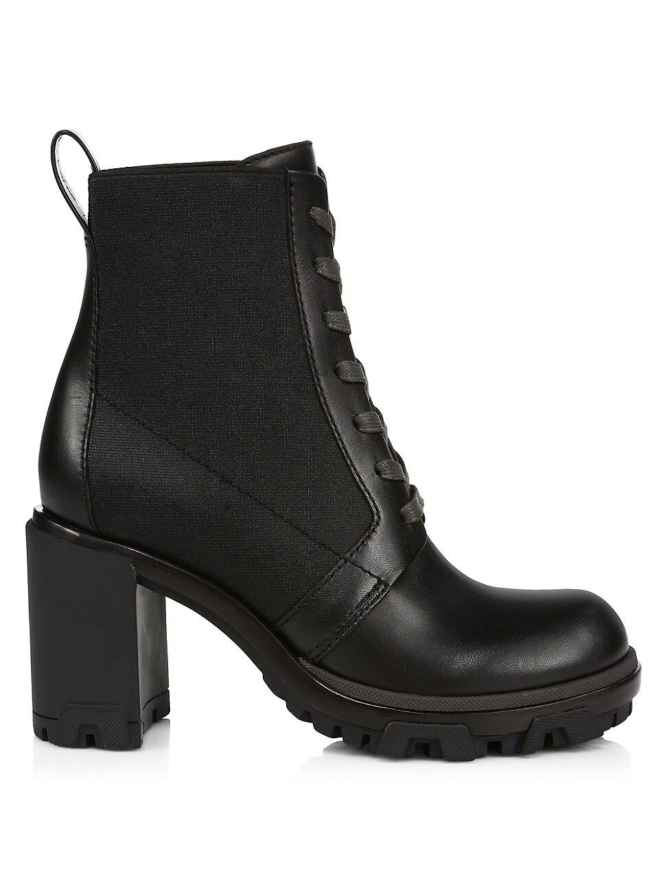 Rag & Bone Women's Shaye Block-Heel Leather Combat Boots - Black - Size 37.5 (7.5) | Saks Fifth Avenue