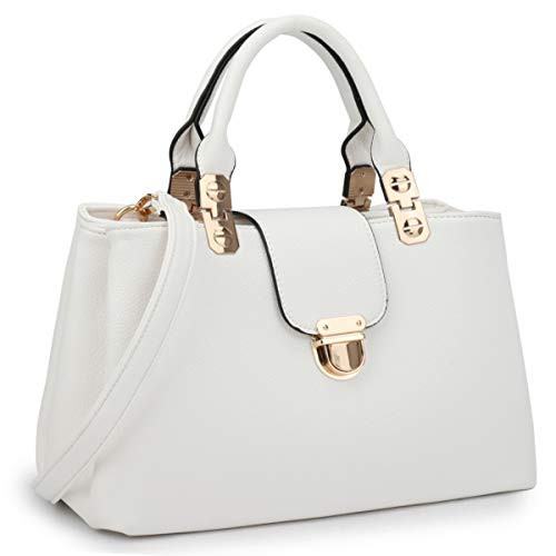 Dasein Women Satchel Handbags Top Handle Purse Medium Tote Bag Vegan Leather Shoulder Bag | Amazon (US)