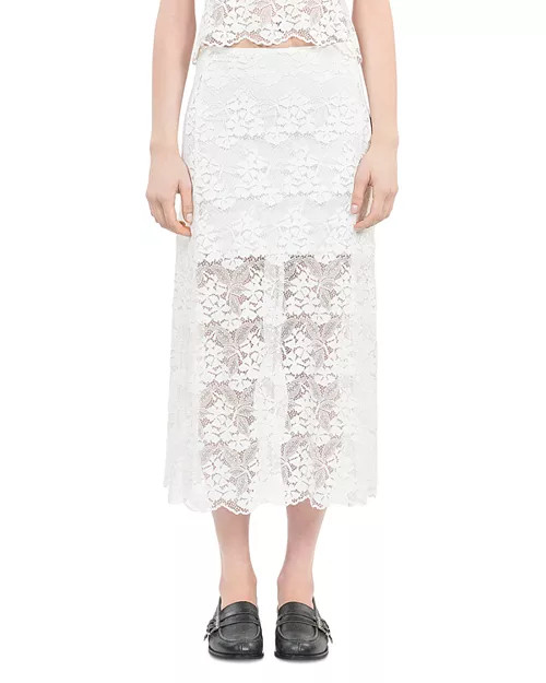Lace Straight Fit Skirt | Bloomingdale's (US)