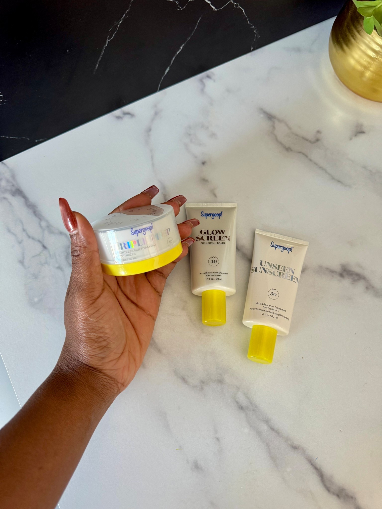 Sunscreen is always a good idea .

#LTKBeauty #LTKmorningroutine #LTKmomlife