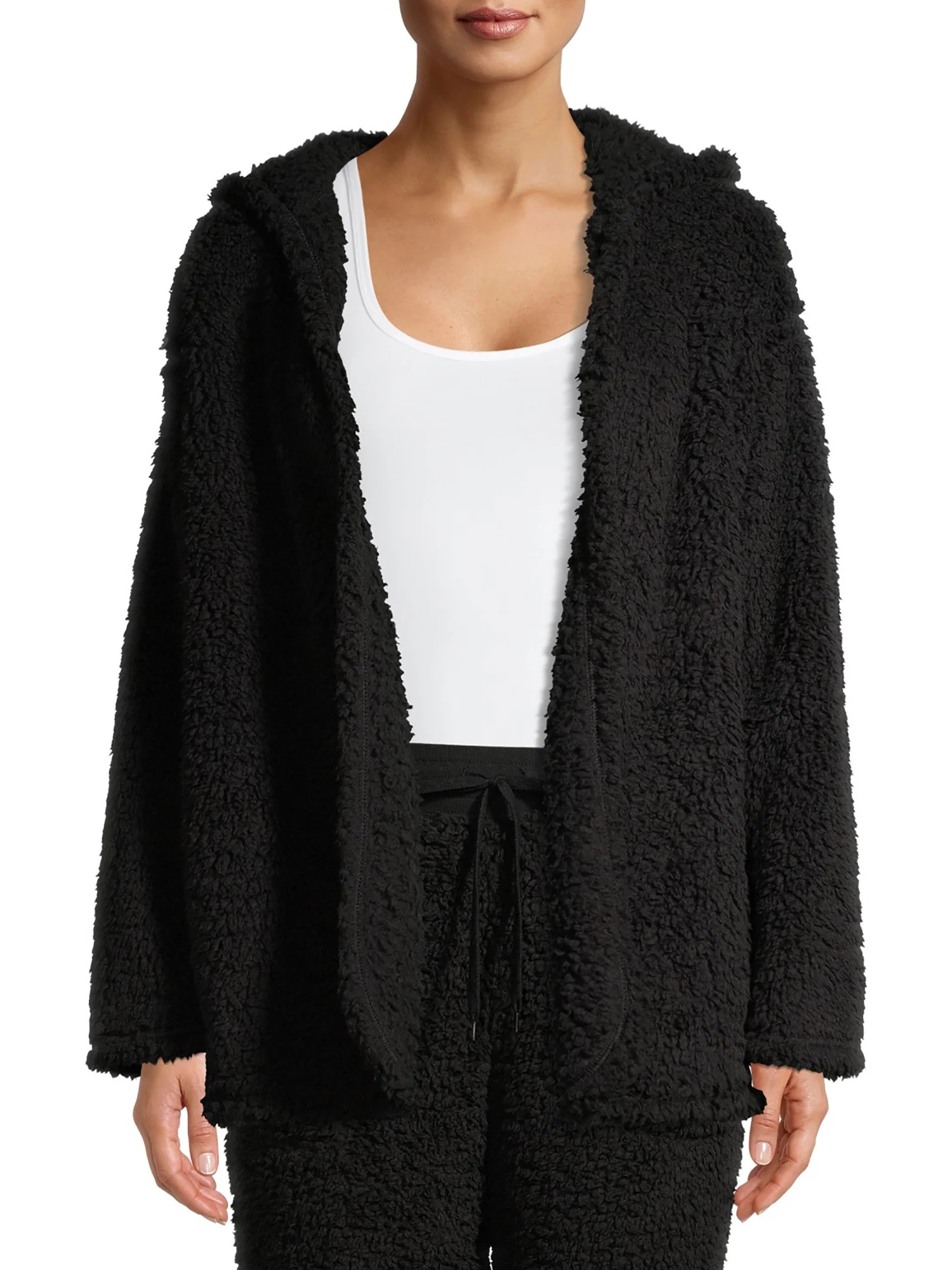 Secret Treasures - Secret Treasures Women's And Women's Plus Size Sherpa Bed Jacket - Walmart.com | Walmart (US)