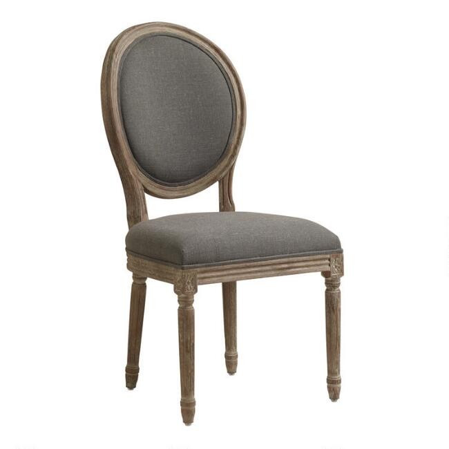 Round Back Paige Upholstered Dining Chair Set of 2 | World Market
