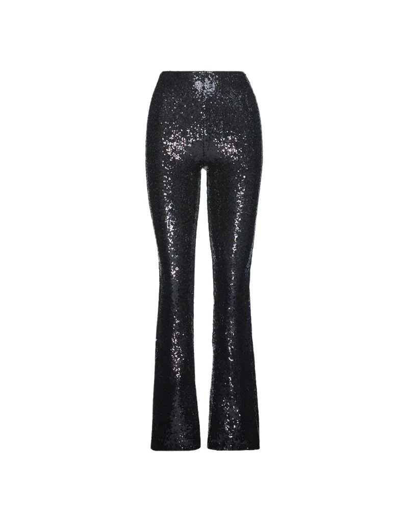 Commando Sequin Flared Legging in Black | Ambiance