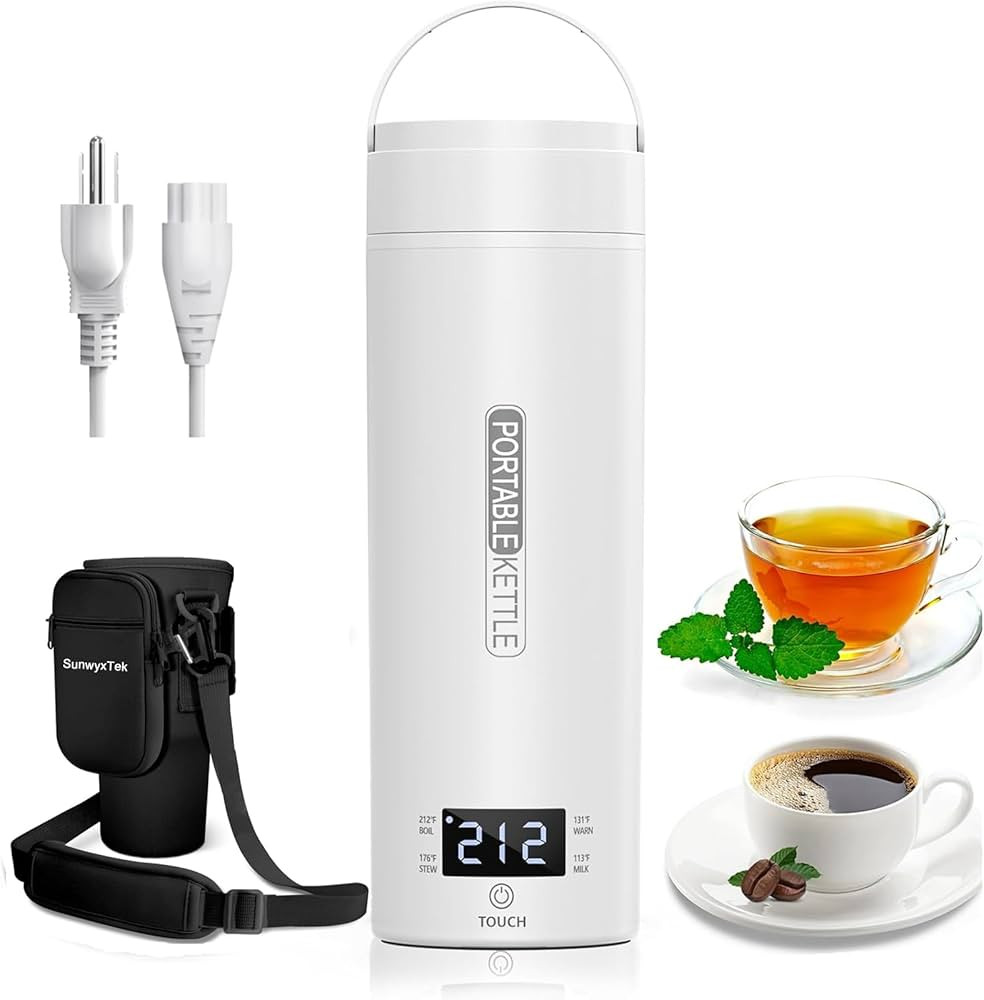 Portable Electric Kettle for Travel, Small Mini 500 ml Portable Electric Tea Coffee Kettle Hot Wa... | Amazon (US)