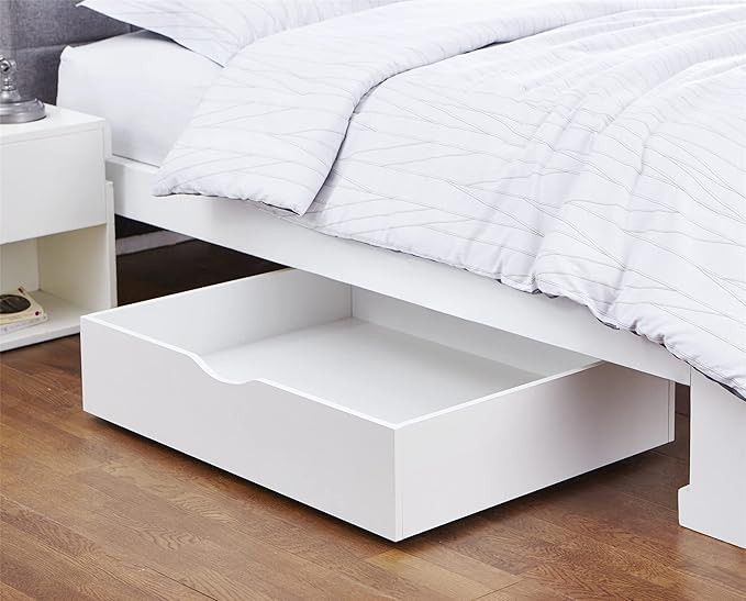 DormCo The Storage MAX - White Underbed Organizer With Wheels | Amazon (US)