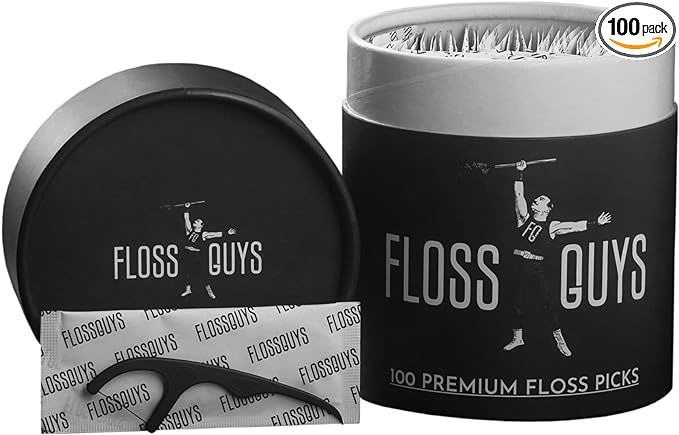 Floss Guys Premium Unflavored Compostable Floss Picks | Individually Wrapped | Biodegradable Plan... | Amazon (US)