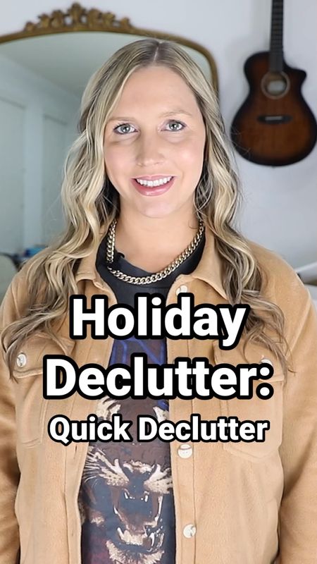 Holiday Declutter: Quick Declutter! There is a new video every day for this challenge! 

You will choose the obvious items, easy items, and make quick decisions with this decluttering challenge. Each part of the challenge is a quick declutter, so you can experience less stress for the holidays. 

In the next video I will share the first item for you to declutter!

Get my free holiday declutter checklist that goes along with challenge: 
✨ ChrissyChitwood.com/links ➡️ Free Holiday Declutter Checklist 

I’ve linked what I’m wearing along with items I mention/recommend in this decluttering challenge! 

Home Organization, Holiday Season, Organizing Tips  

#LTKhome #LTKSeasonal #LTKHoliday