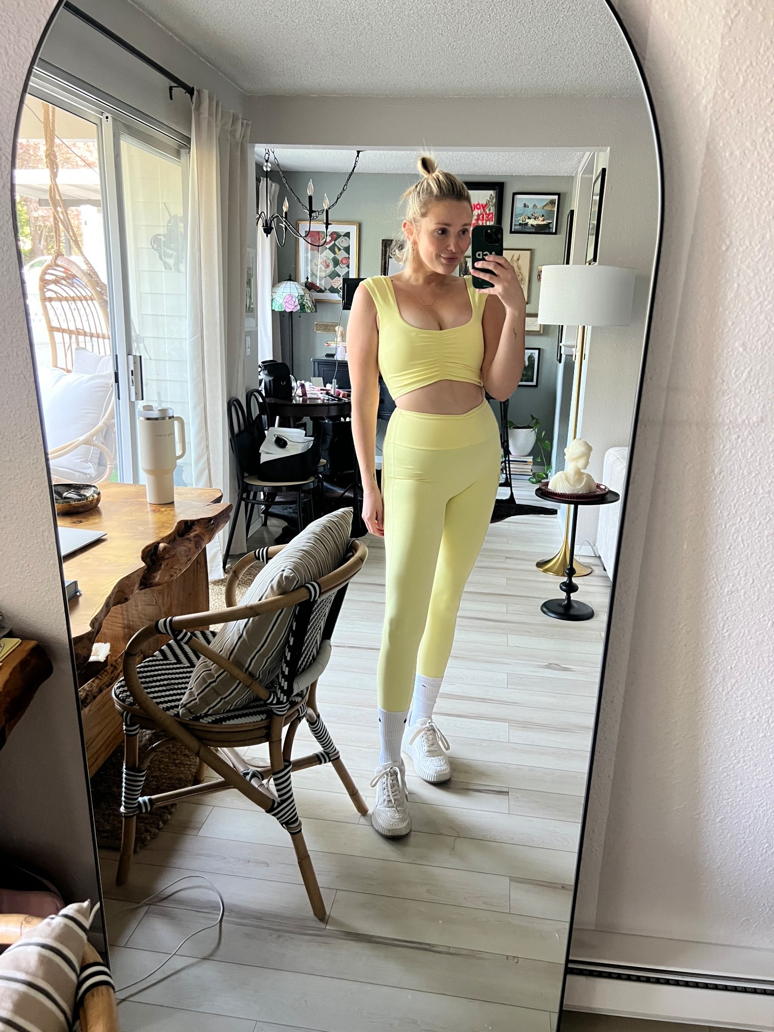 Lemon yellow workout set. So comfortable. So flattering  

#LTKBeauty #LTKActive #LTKSaleAlert