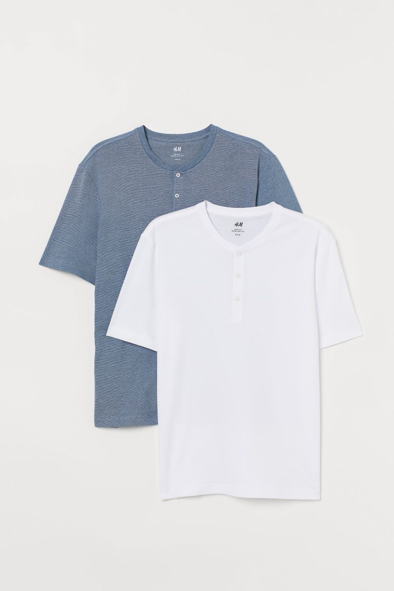 2-pack Henley Shirts | H&M (US + CA)