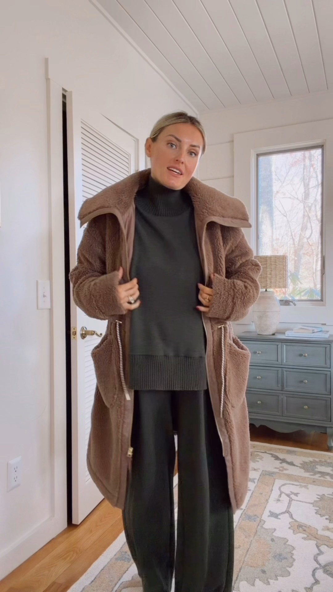 Varley staples - wearing medium in the set & small in the coat! 