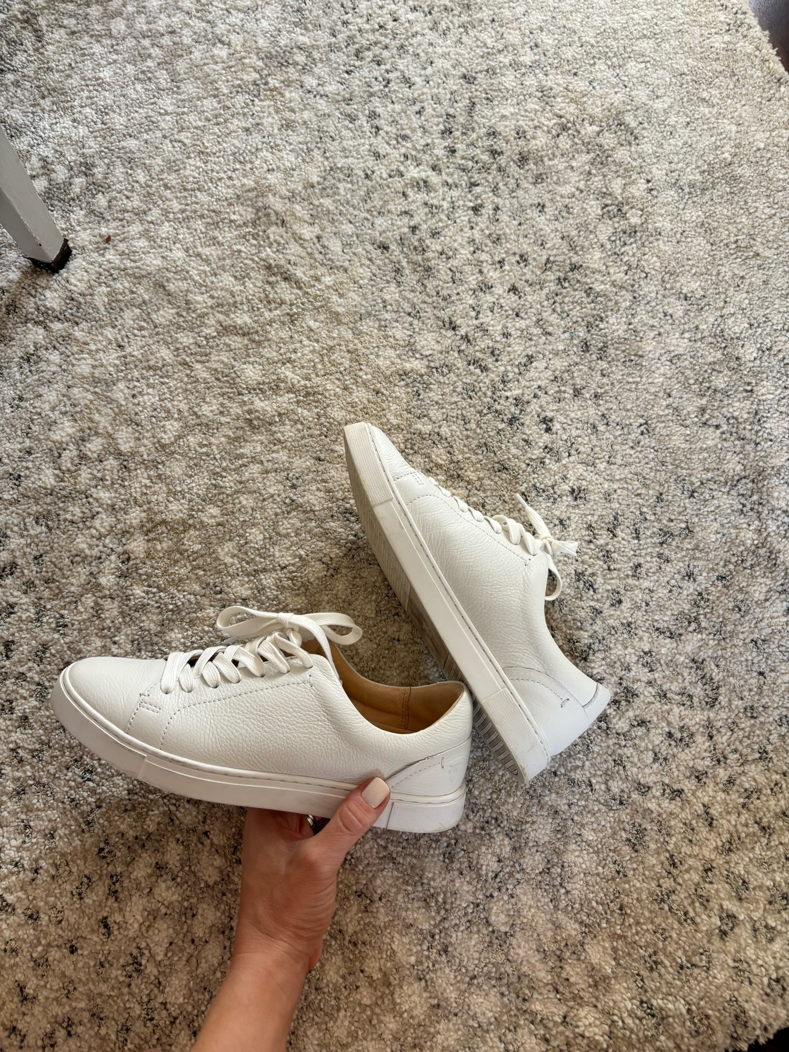 The best white sneaker (and I’ve tried many). Leather breaks in and they have a slightly elevated look!