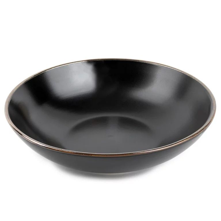 Thyme & Table Dinnerware Black Onyx Stoneware Round Soup Bowl | Walmart (US)