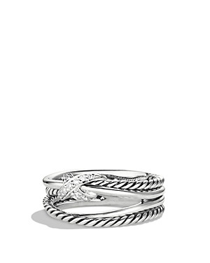 David Yurman X Crossover Ring with Diamonds | Bloomingdale's (US)
