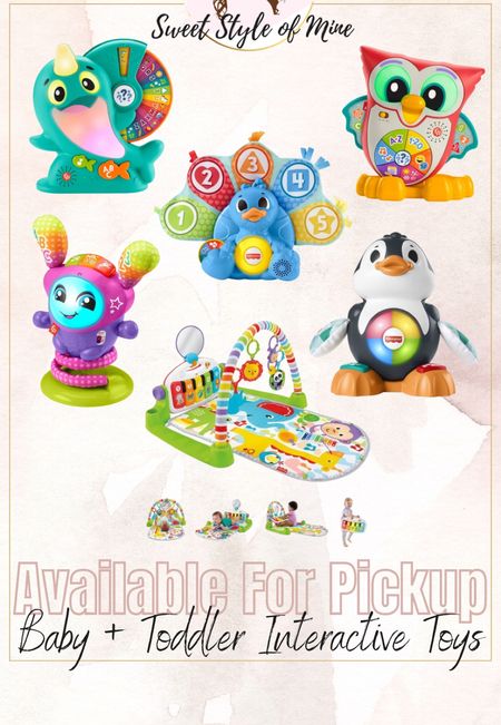 Last Minute Gifts for babies and toddlers 🎁

Fisher price interactive toys available for pickup at Target!  Perfect for last minute Christmas shopping 🛍️ 

Toddler gifts, baby gifts, toddler toys, baby toys, toddler gift guides, baby gift  guides, fisher-price toys, interactive learning toys 

#LTKGiftGuide #LTKbaby #LTKHoliday