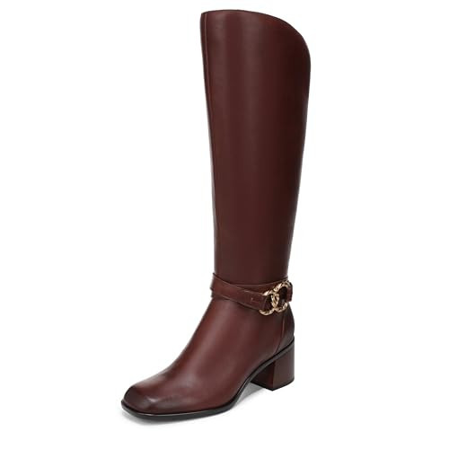Naturalizer Women's Isabeau Knee High Boot Cognac Brown Leather 11 W | Amazon (US)