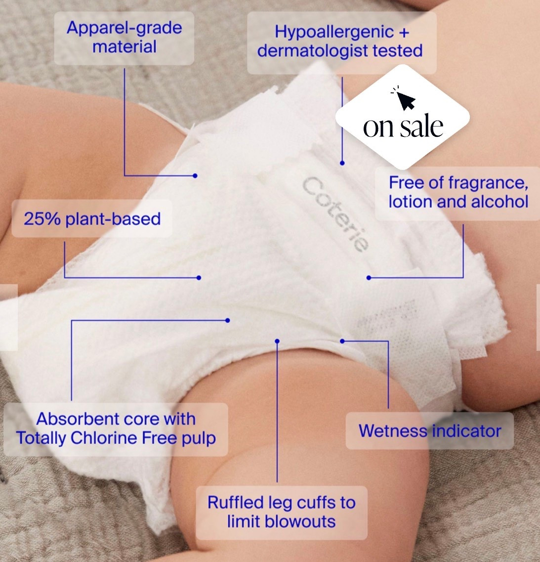 We have been using these since day 1 with Capri and have never had a diaper rash or had to use any creams or anything!!  They have in stock at Whole Foods when you need same day delivery or to pick up really quick in store or we grab them on our vacations so we don’t have to pack them.  Otherwise, we order from Pottery Barn because you get an extra pack free when you do the math.  We have LOVE LOVE LOVED!!!  
✔️ Coterie Baby diapers and baby wipes

#LTKKids #LTKBaby #LTKBump