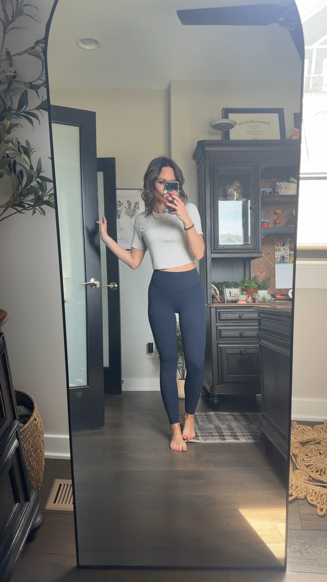 Absolutely favorite leggings/ even better than Lulu align. These Amazon leggings are on sale and high waist/ no front seam. So good! This top is a favorite/ super soft and stretchy and also on sale for $39 at Lululemon. Throw a sweatshirt on or around your waist and go! 

#LTKActive #LTKmomlife #LTKOver40