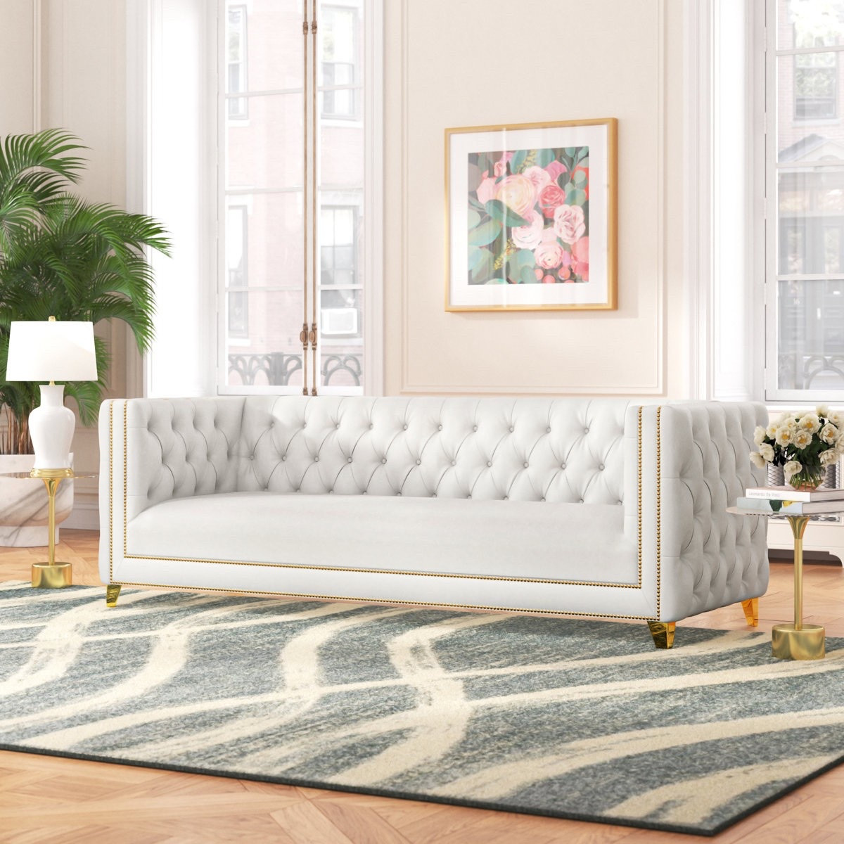 Michelle 90" Faux Leather Square Arm Sofa

#LTKxAbercrombie #LTKSwim #LTKPlusSize