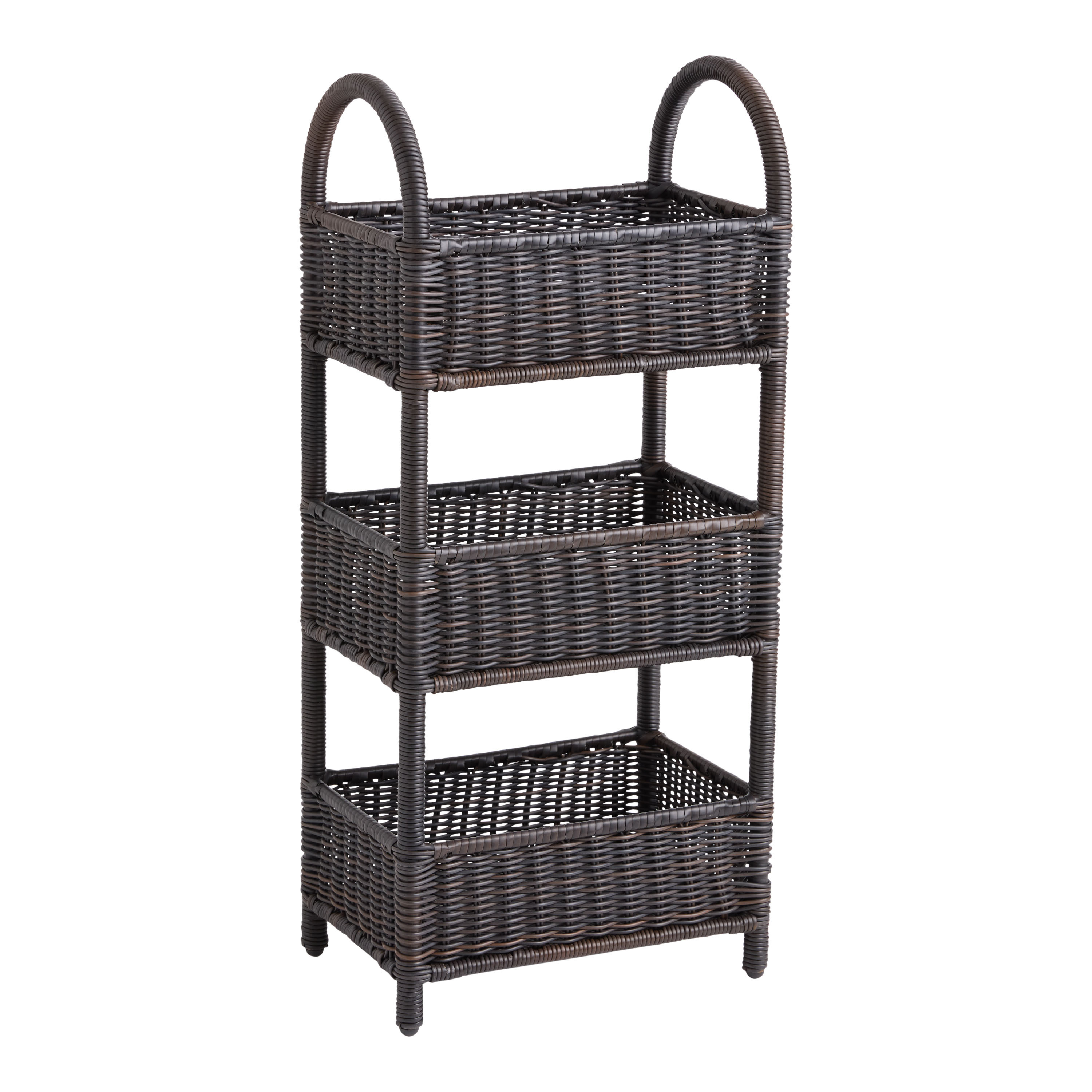 Leya All Weather Wicker Indoor Outdoor Storage Tower | World Market